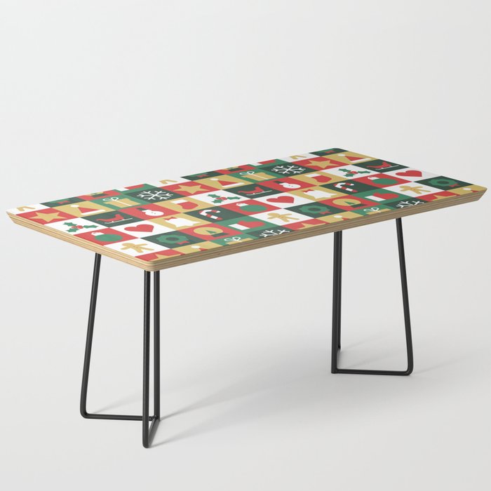 Christmas mosaic geometric pattern Coffee Table Gallery Image 1