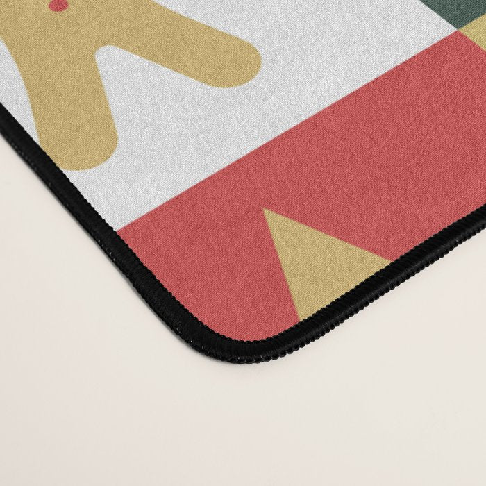 Christmas mosaic geometric pattern Desk Mat Gallery Image 4