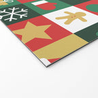Christmas mosaic geometric pattern Welcome Mat Gallery Image 2