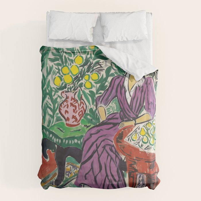 Purple Elegance in Garden Room Duvet Cover Gallery Image 1