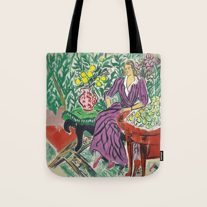 Purple Elegance in Garden Room Tote Bag Gallery Image 1