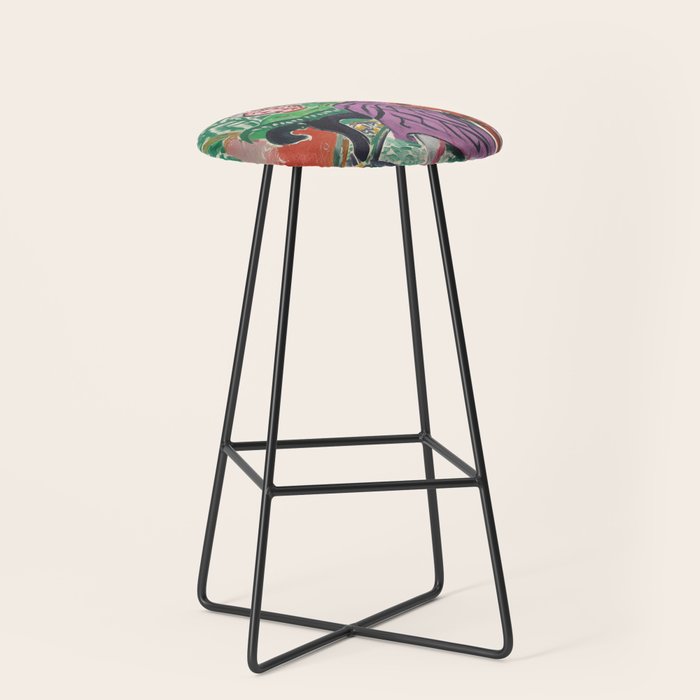 Purple Elegance in Garden Room Stool Gallery Image 1