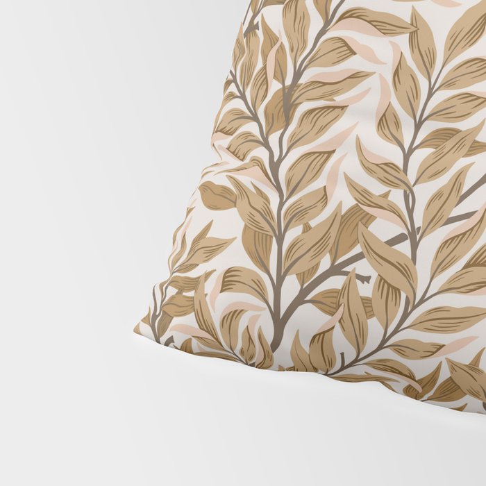  Autumn Botnica Foliage in Neutral Pillow Sham Gallery Image 4