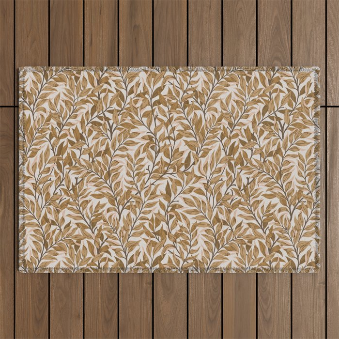  Autumn Botnica Foliage in Neutral Outdoor Rug Gallery Image 1