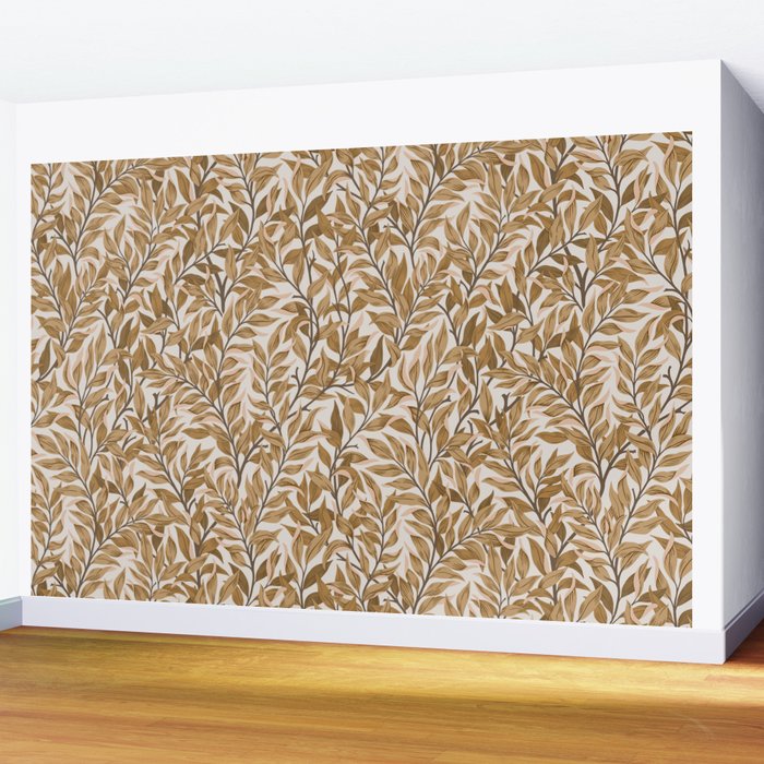 Autumn Botnica Foliage in Neutral Wall Mural Gallery Image 2