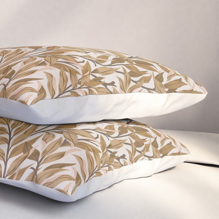  Autumn Botnica Foliage in Neutral Pillow Sham Gallery Image 3