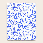 Hand drawn blue flower art pattern Notebook Gallery Image 4
