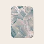 Agate Glow, Abstract Nature Rocks Photography, Texture Graphic Subdued, Grey Pink Geometric Pattern, Eclectic Contemporary Modern Boho Bath Mat Gallery Image 1