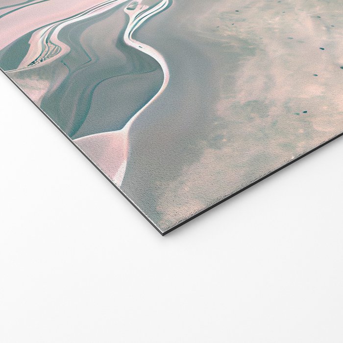 Agate Glow, Abstract Nature Rocks Photography, Texture Graphic Subdued, Grey Pink Geometric Pattern, Eclectic Contemporary Modern Boho Welcome Mat Gallery Image 2