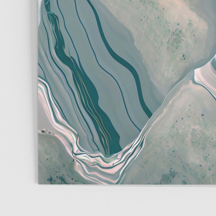 Agate Glow, Abstract Nature Rocks Photography, Texture Graphic Subdued, Grey Pink Geometric Pattern, Eclectic Contemporary Modern Boho Poster Gallery Image 3