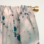 Agate Glow, Abstract Nature Rocks Photography, Texture Graphic Subdued, Grey Pink Geometric Pattern, Eclectic Contemporary Modern Boho Window Curtain Gallery Image 2