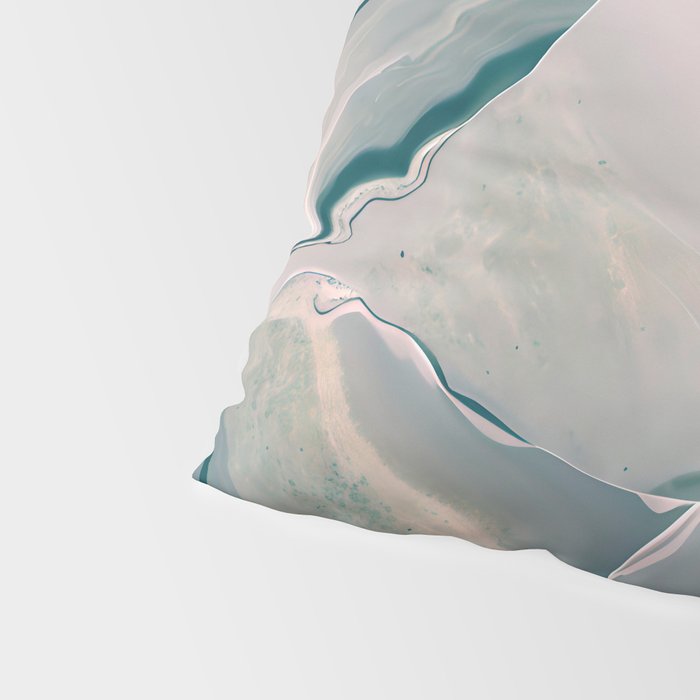 Agate Glow, Abstract Nature Rocks Photography, Texture Graphic Subdued, Grey Pink Geometric Pattern, Eclectic Contemporary Modern Boho Pillow Sham Gallery Image 4
