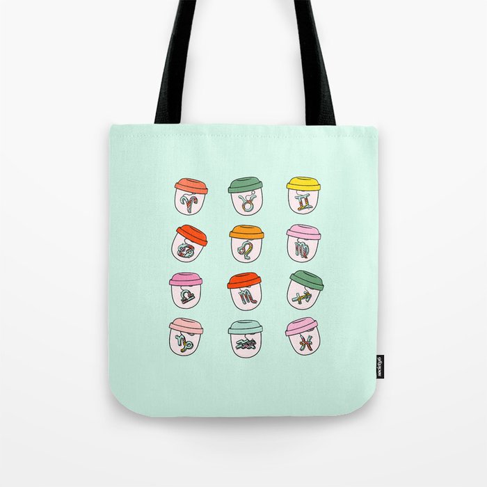 Zodiac Keychains Tote Bag Gallery Image 1