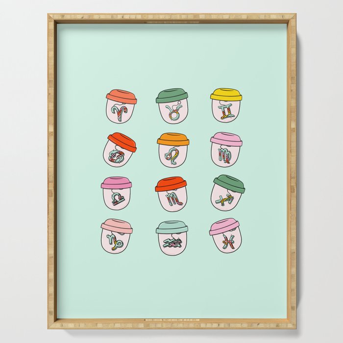 Zodiac Keychains Serving Tray Gallery Image 1