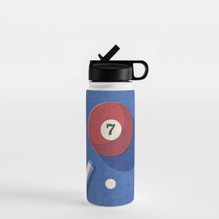 BALLS / Billiards - ball 7 I Water Bottle Gallery Image 1
