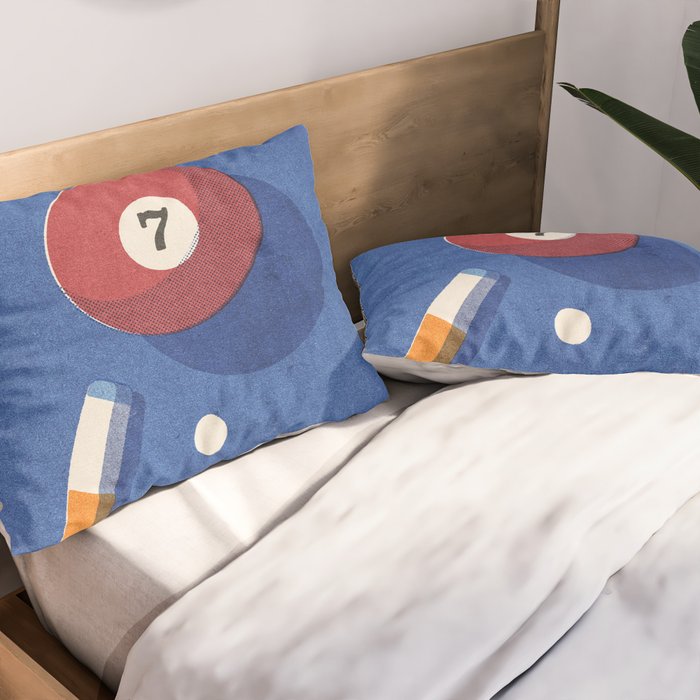 BALLS / Billiards - ball 7 I Pillow Sham Gallery Image 2