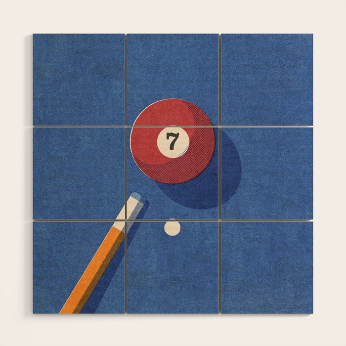 BALLS / Billiards - ball 7 I Wood Wall Art Gallery Image 1