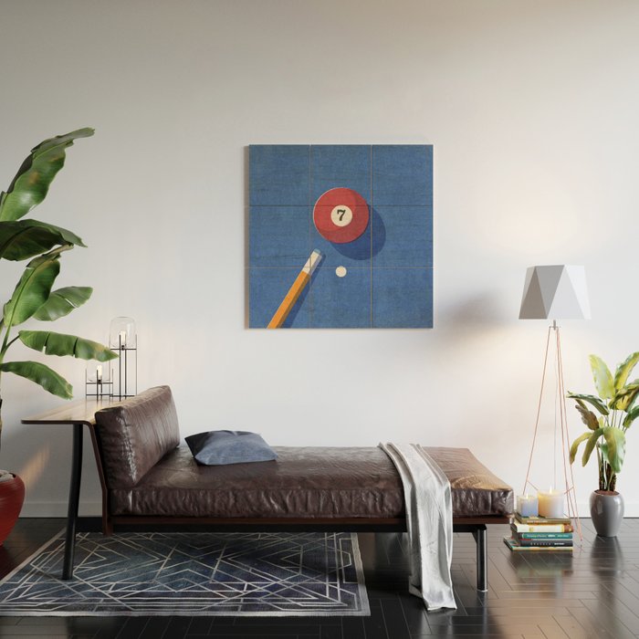 BALLS / Billiards - ball 7 I Wood Wall Art Gallery Image 2