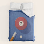 BALLS / Billiards - ball 7 I Duvet Cover Gallery Image 6