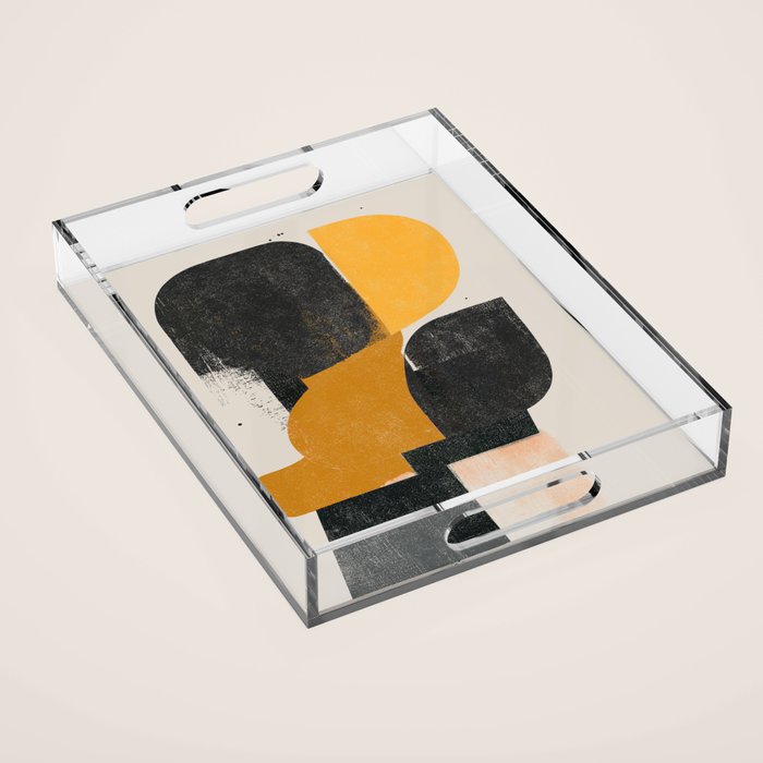  Mid Century Modern Organic Acrylic Tray Gallery Image 1