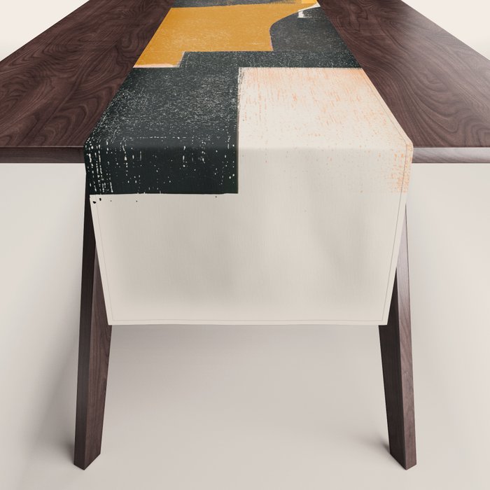  Mid Century Modern Organic Table Runner Gallery Image 1
