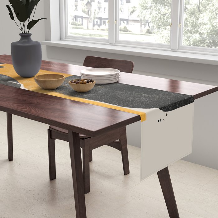 Mid Century Modern Organic Table Runner Gallery Image 2