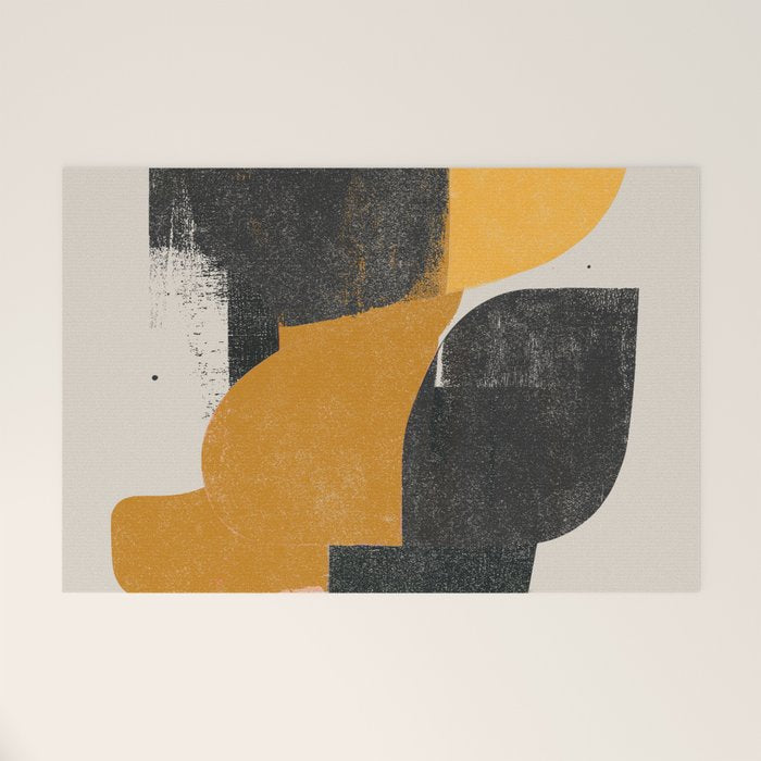  Mid Century Modern Organic Welcome Mat Gallery Image 1