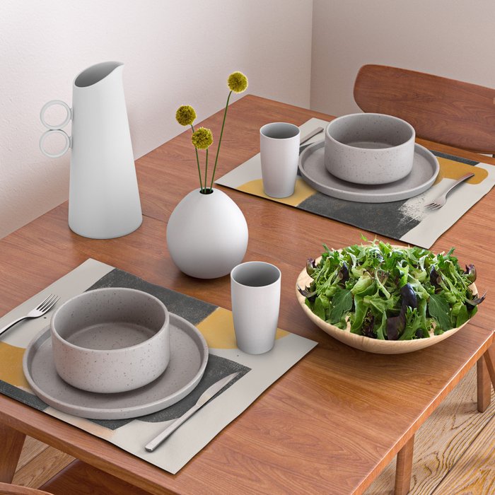  Mid Century Modern Organic Placemat Gallery Image 2