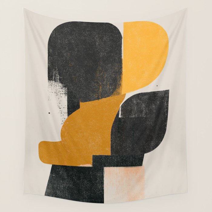  Mid Century Modern Organic Wall Tapestry Gallery Image 4