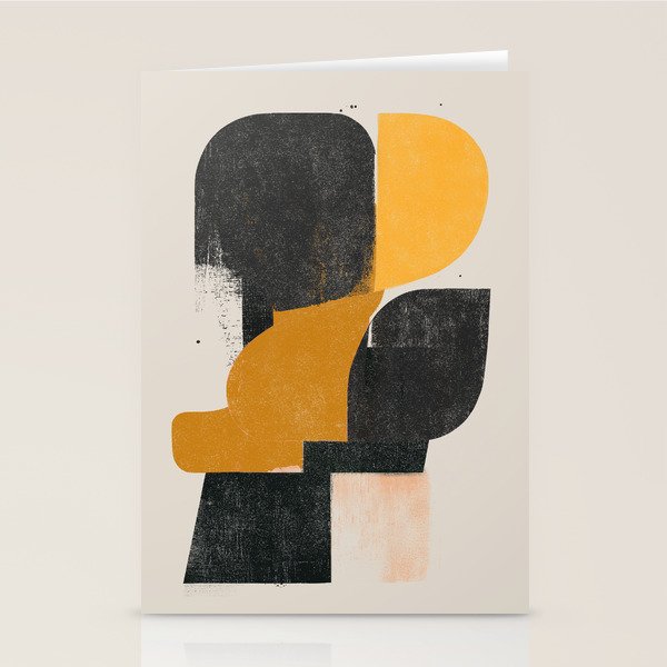  Mid Century Modern Organic Stationery Card Gallery Image 1