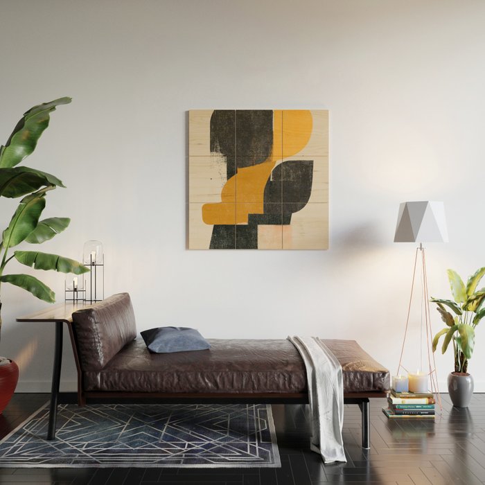  Mid Century Modern Organic Wood Wall Art Gallery Image 2
