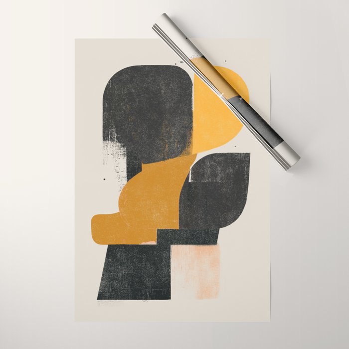 Mid Century Modern Organic Wrapping Paper Gallery Image 1