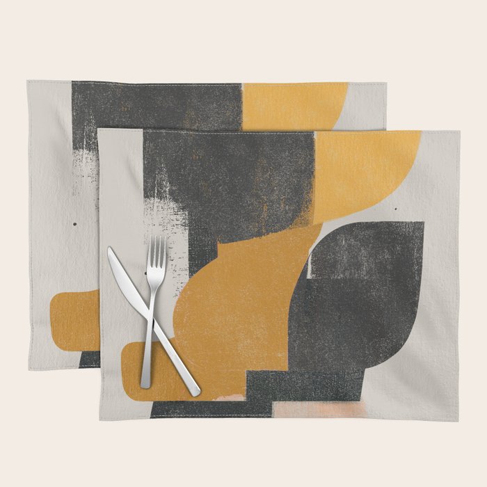  Mid Century Modern Organic Placemat Gallery Image 1