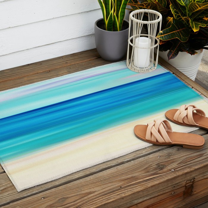 Abstract Seascape 11 Outdoor Rug Gallery Image 2