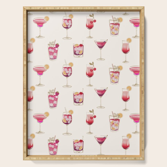  Light Glam Cocktails Theme Serving Tray Gallery Image 1