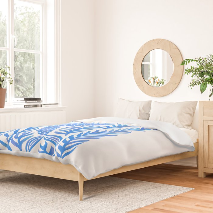 Kelp Forest Mermaid - Blue Palette Duvet Cover Gallery Image 2