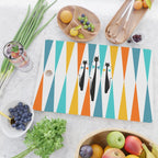 MidCentury Modern Art 10 Jester Cats Cutting Board Gallery Image 2