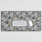 Festive Forest - Grey Desk Mat Gallery Image 1