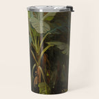  Tropical Vintage Jungle Botanicals in Earthy Greens and Lush Forest Tones Travel Mug Gallery Image 2