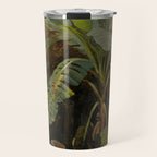 Tropical Vintage Jungle Botanicals in Earthy Greens and Lush Forest Tones Travel Mug Gallery Image 1
