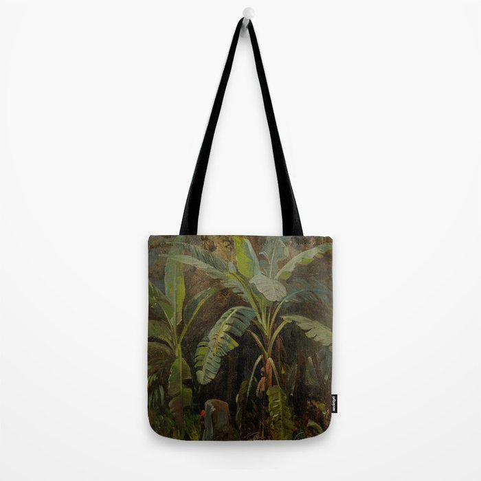  Tropical Vintage Jungle Botanicals in Earthy Greens and Lush Forest Tones Tote Bag Gallery Image 2