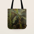  Tropical Vintage Jungle Botanicals in Earthy Greens and Lush Forest Tones Tote Bag Gallery Image 1