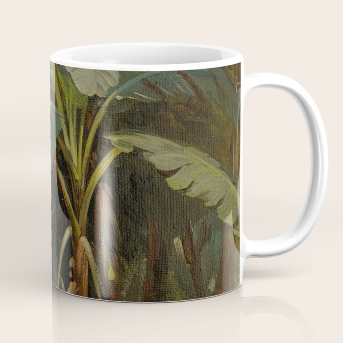  Tropical Vintage Jungle Botanicals in Earthy Greens and Lush Forest Tones Coffee Mug Gallery Image 1