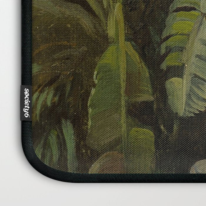  Tropical Vintage Jungle Botanicals in Earthy Greens and Lush Forest Tones Laptop Sleeve Gallery Image 3