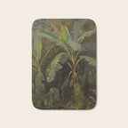  Tropical Vintage Jungle Botanicals in Earthy Greens and Lush Forest Tones Bath Mat Gallery Image 1