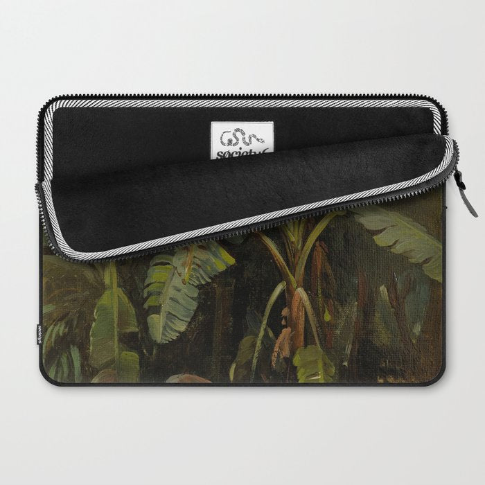  Tropical Vintage Jungle Botanicals in Earthy Greens and Lush Forest Tones Laptop Sleeve Gallery Image 2