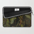  Tropical Vintage Jungle Botanicals in Earthy Greens and Lush Forest Tones Laptop Sleeve Gallery Image 2