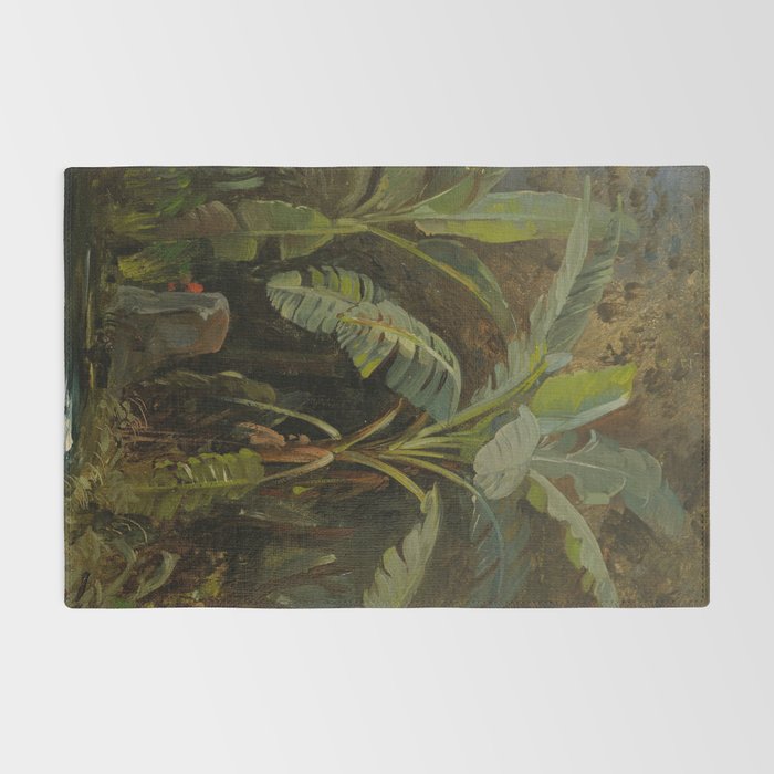  Tropical Vintage Jungle Botanicals in Earthy Greens and Lush Forest Tones Rug Gallery Image 2