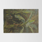  Tropical Vintage Jungle Botanicals in Earthy Greens and Lush Forest Tones Rug Gallery Image 2
