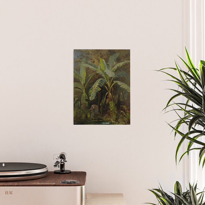  Tropical Vintage Jungle Botanicals in Earthy Greens and Lush Forest Tones Poster Gallery Image 2